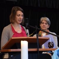 Shannon and Deb bring the message at RMC on Nov. 11, 2018