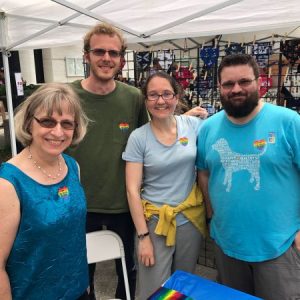RMCers at our booth at the 2019 Out Raleigh festival