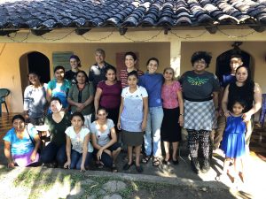 The El Salvador delegation with hosts from the El Rodeo community.