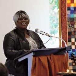 Ronda preaching at RMC on March 8, 2020