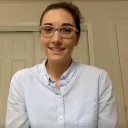 Melissa preaching via Zoom