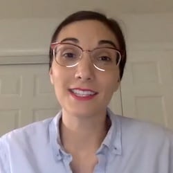 Melissa preaching via Zoom on April 26, 2020