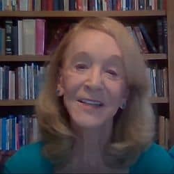 Ann speaking via Zoom on Aug. 9, 2020