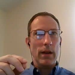 Craig speaking via Zoom on Aug. 16, 2020