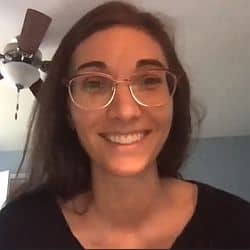 Melissa speaking via Zoom on Nov. 8, 2020