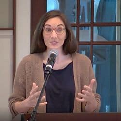 Melissa preaching at CGS on Zoom, April 25, 2021