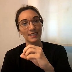 Melissa preaching via Zoom on July 25, 2021