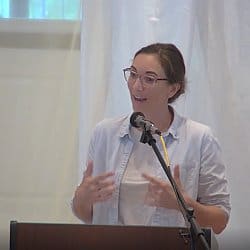 Melissa preaching on Sept. 5, 2021