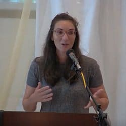 Melissa preaching at Shepherd's Hall on Sept. 26, 2021