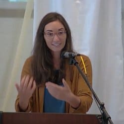 Melissa preaching at CGS, Oct. 3, 2021