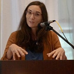 Melissa preaching on Oct. 3, at RMC.