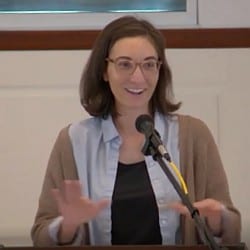 Melissa preaching at RMC on Nov. 14, 2021