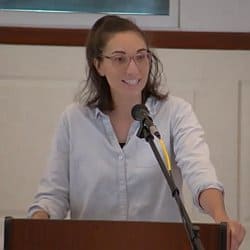Melissa preaching at RMC on Nov. 21, 2021