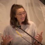 Raleigh Mennonite Church Melissa preaching at RMC on Feb. 27, 2022.