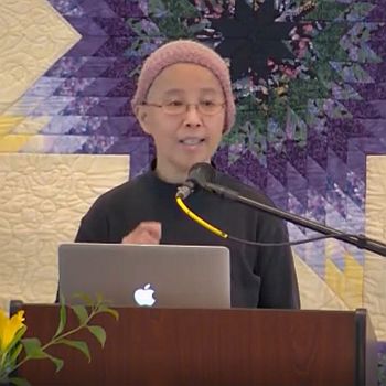 Yuri preaching at Raleigh Mennonite on June 12, 2022