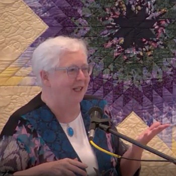 Susan Scott preaching at RMC on Aug. 21, 2022