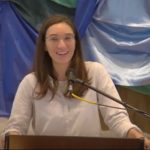 Raleigh Mennonite Church Melissa preaching at RMC on Dec. 11, 2022