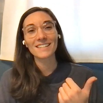 Melissa preaching from home via Zoom on Dec. 18, 2022