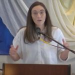 Melissa preaching at RMC on Jan. 1, 2023