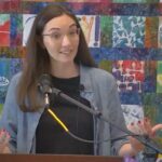 Raleigh Mennonite Church Melissa preaching at RMC on April 23, 2023