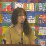 Raleigh Mennonite Church Dr. Aminah Al-Attas Bradford preaching at Raleigh Mennonite Church on June 25, 2023