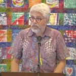 Doug Kaufman preaching at Raleigh Mennonite on June 18, 2023